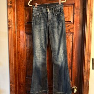 Citizens Of Humanity Deep Blue Wide Leg Jeans